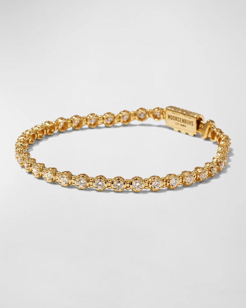 Hoorsenbuhs Infinite 3mm Diamond Bracelet in 18K Yellow Gold Cover