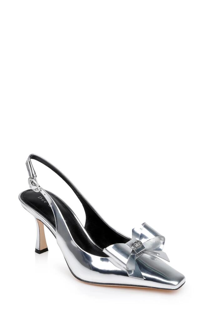 Dee Ocleppo Coronado Slingback Pump in Silver Metallic Cover