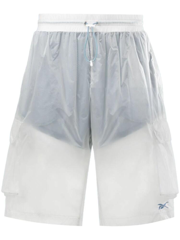 Reebok LTD patchwork semi-sheer track shorts - White Cover