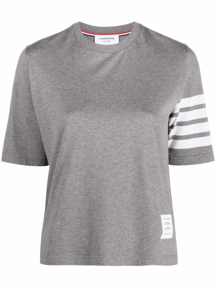 Thom Browne 4-Bar Stripe 2003-print T-shirt - Grey Cover