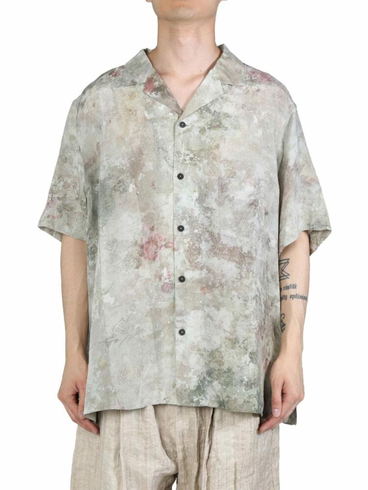 Ziggy Chen printed short-sleeve shirt - Green Cover