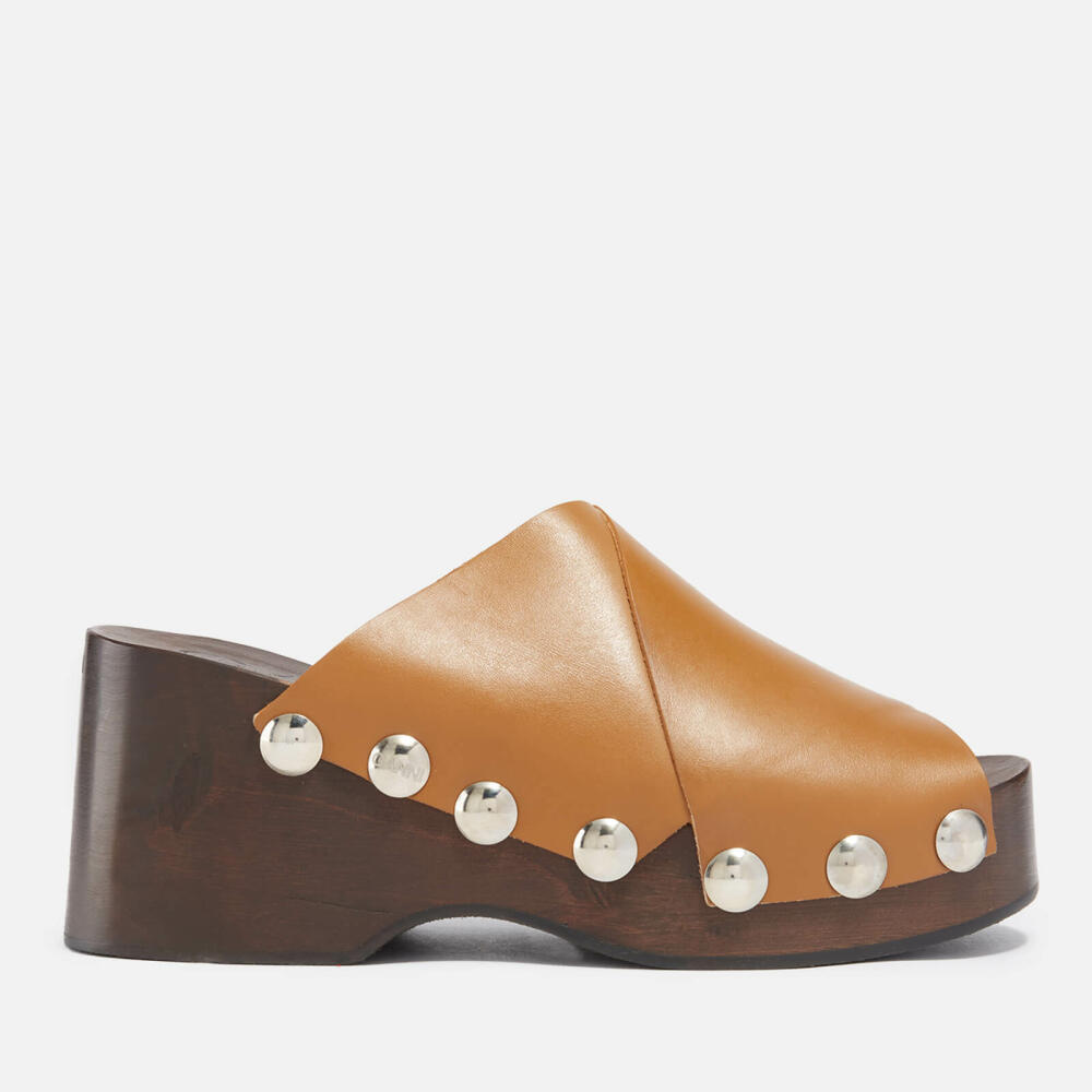 Ganni Studded Leather Platform Mules Cover