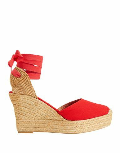 8 By Yoox Woman Espadrilles Red Textile fibers Cover