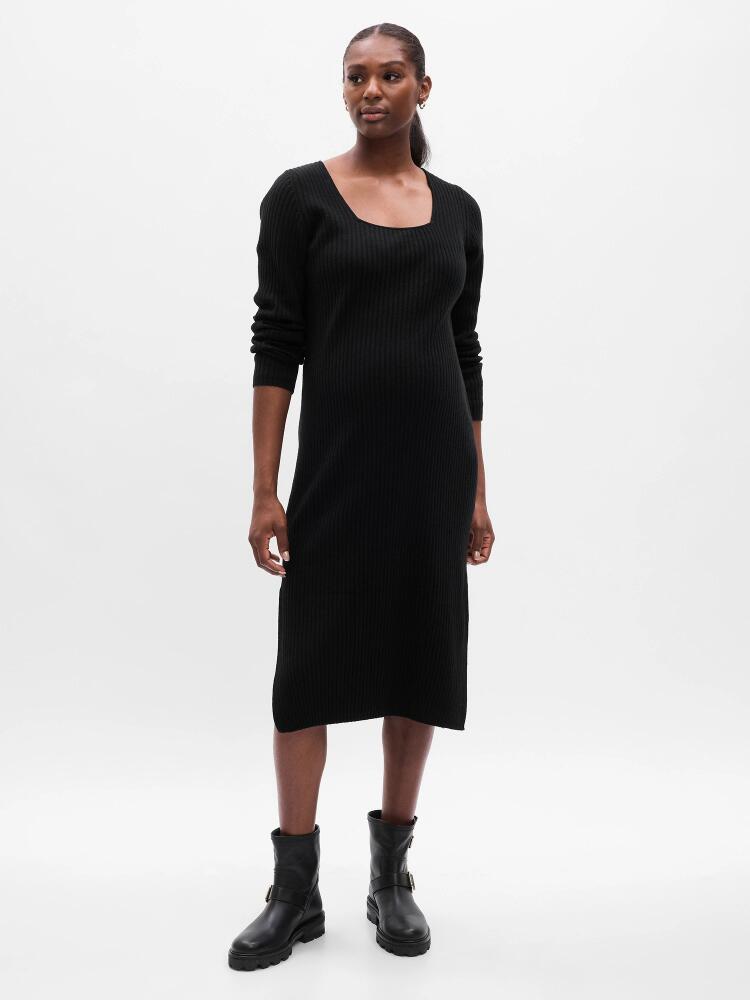 Gap Maternity CashSoft Rib Midi Sweater Dress Cover