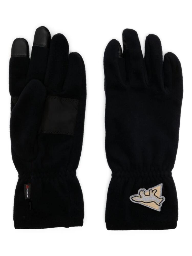 and Wander x Maison Kitsuné fleece gloves - Blue Cover