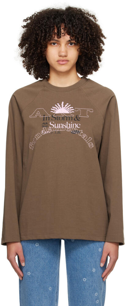 Kijun Brown Sunshine Long Sleeve T-Shirt Cover