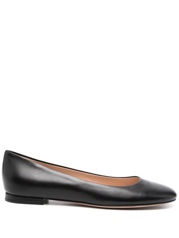 Gianvito Rossi leather ballerina shoes - Black Cover