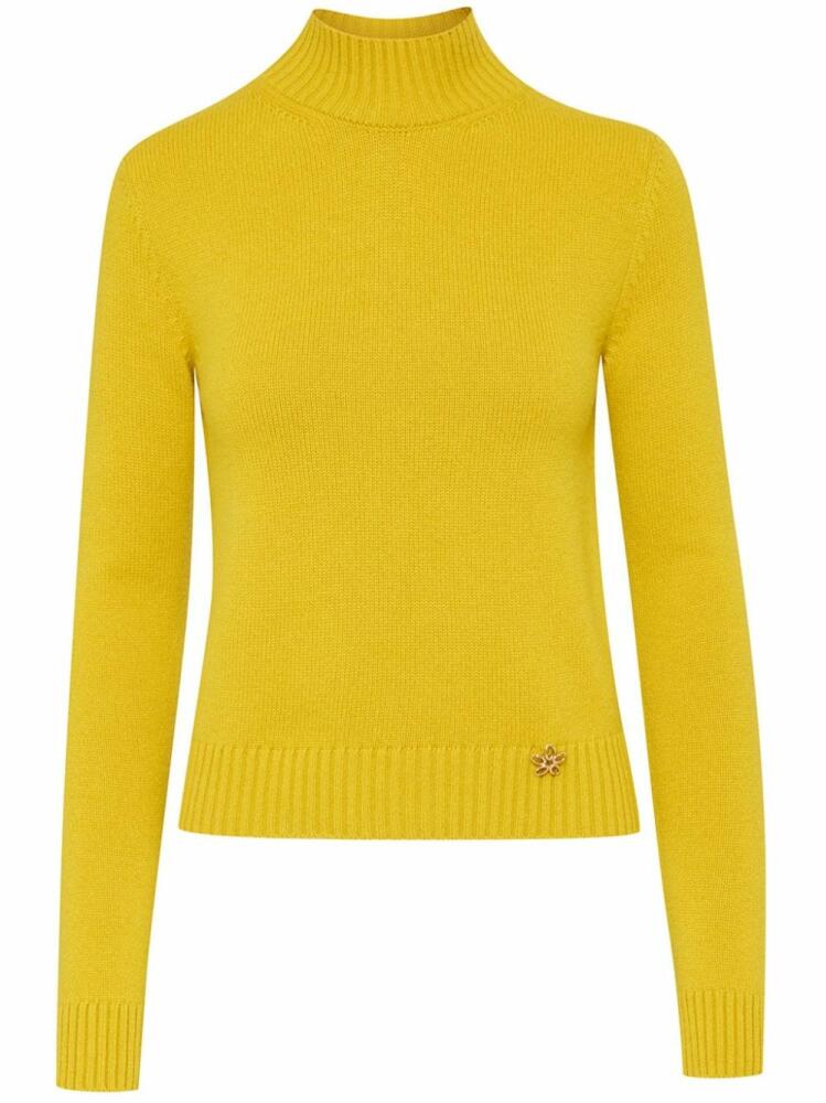 Oscar de la Renta O Flower Pullover - Yellow Cover