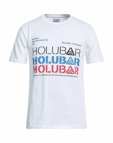 Holubar Man T-shirt White Cotton Cover