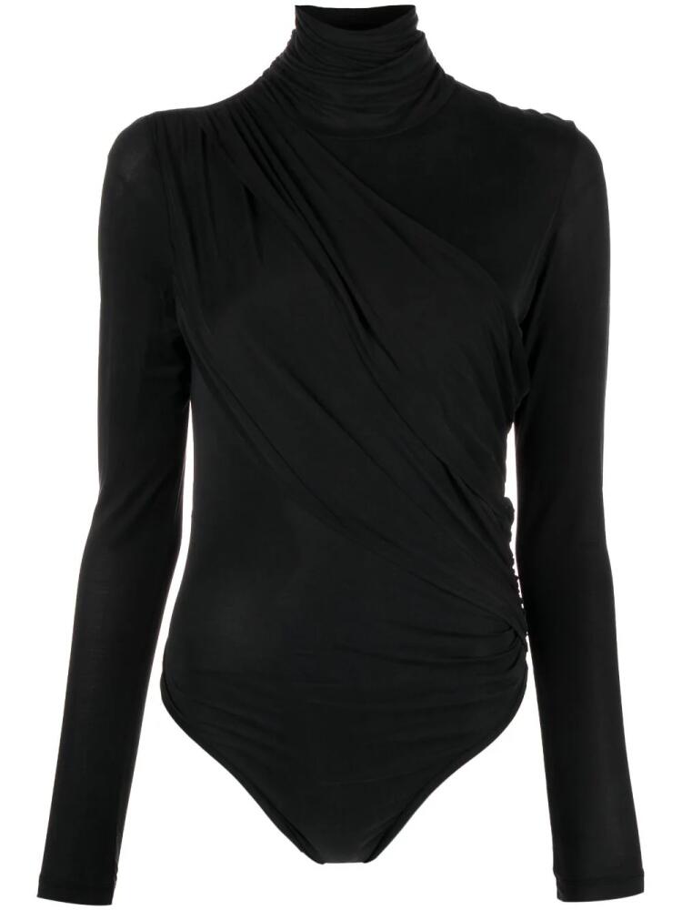 GAUGE81 Patra drape-panel ruched bodysuit - Black Cover