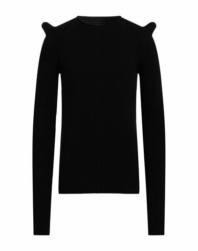 Rick Owens Man Sweater Black Cashmere, Wool, Viscose, Polyester Cover