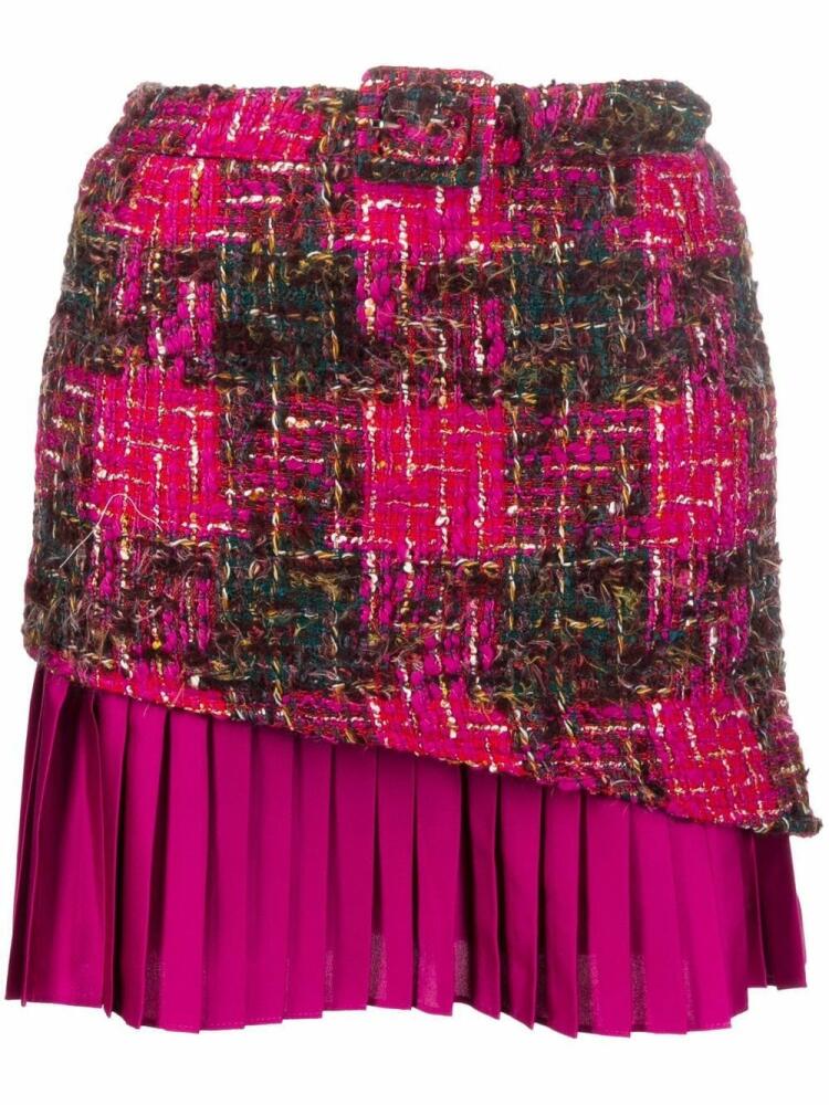 Andersson Bell boucle pleated skirt - Pink Cover