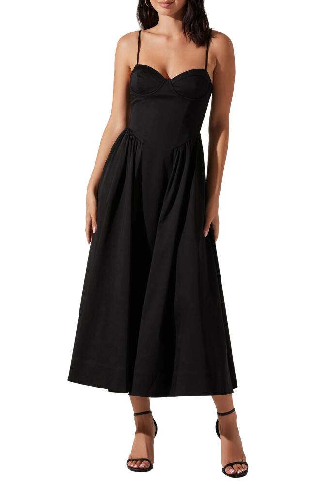 ASTR the Label Bellamy A-Line Dress in Black Cover