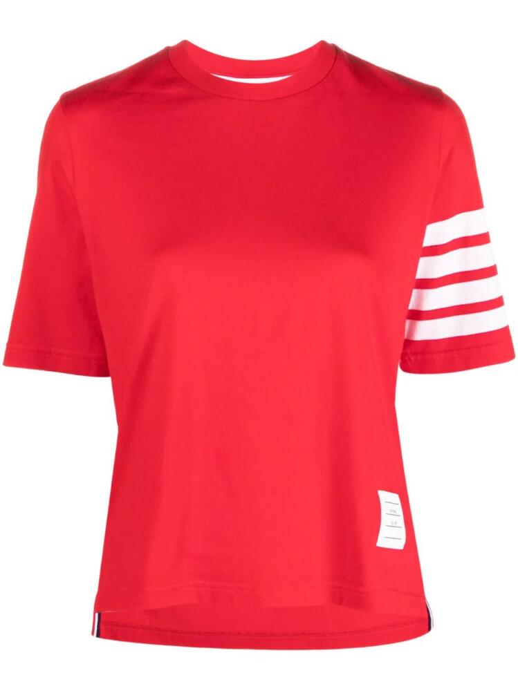 Thom Browne 4-Bar Stripe 2003-print T-shirt - Red Cover