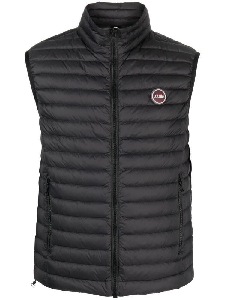 Colmar logo-patch padded gilet - Black Cover