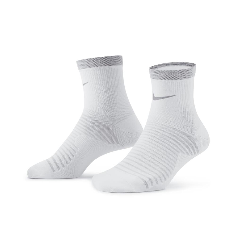 Nike Unisex Spark Lightweight Running Ankle Socks in White Cover