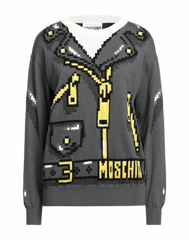 Moschino Woman Sweater Grey Cotton Cover