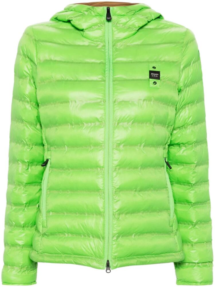 Blauer Cloe hooded puffer jacket - Green Cover