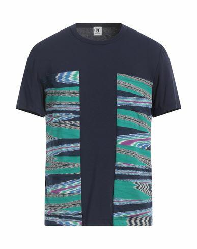 M Missoni Man T-shirt Navy blue Cotton Cover