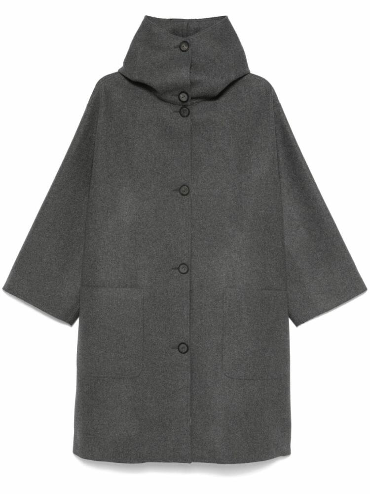 Dusan cashmere single-breasted coat - Grey Cover