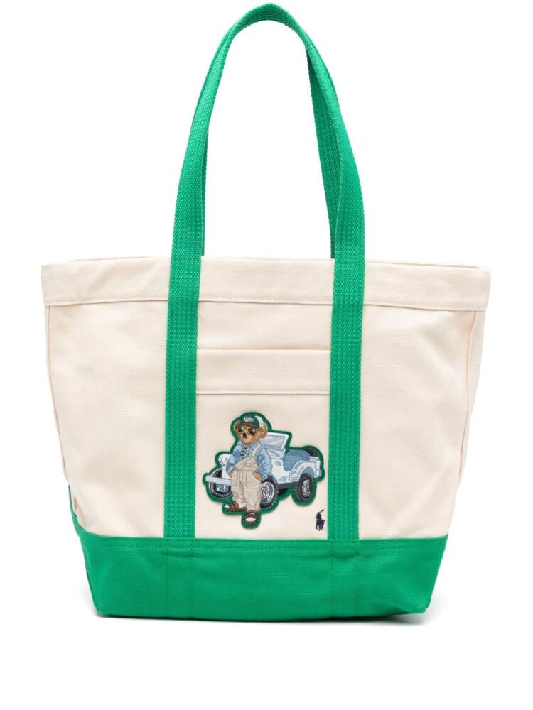 Polo Ralph Lauren medium Polo Bear tote bag - Neutrals Cover