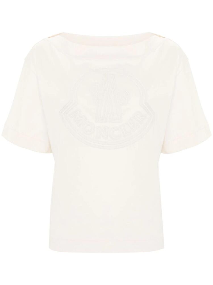 Moncler logo-appliqué T-shirt - Neutrals Cover