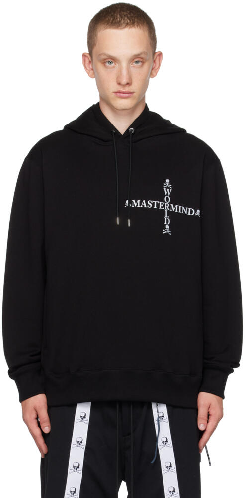 MASTERMIND WORLD Black Printed Hoodie Cover