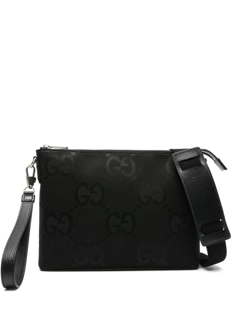 Gucci medium Jumbo GG messenger bag - Black Cover