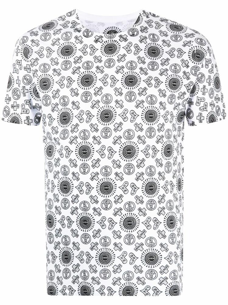 10 CORSO COMO graphic print short-sleeved T-shirt - White Cover