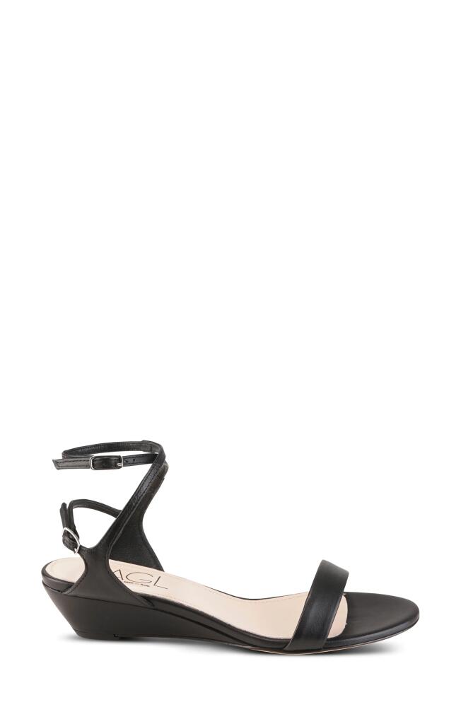 AGL Wenda Wedge Sandal in Nero Cover