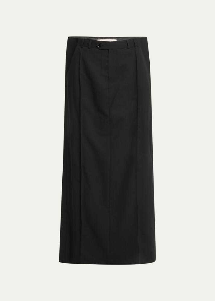 bettter Long Side Ribbed Wool Skirt Cover