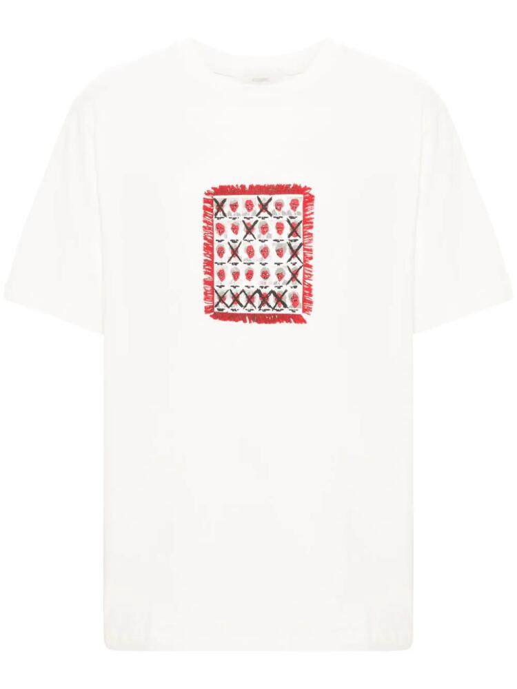 KUSIKOHC graphic-print cotton T-shirt - Neutrals Cover