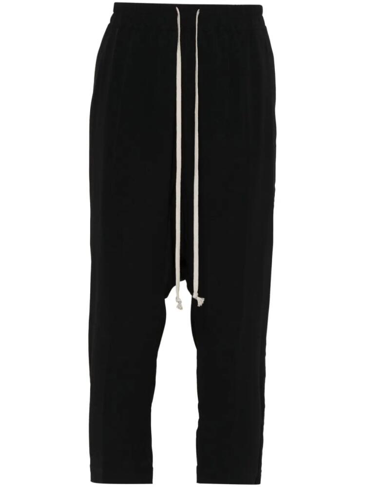 Rick Owens crepe cropped trousers - Black Cover