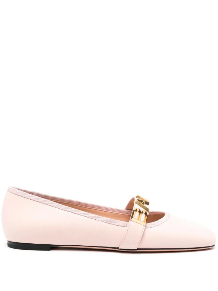 Bally Ballyrina embellished ballet pumps - Pink Cover