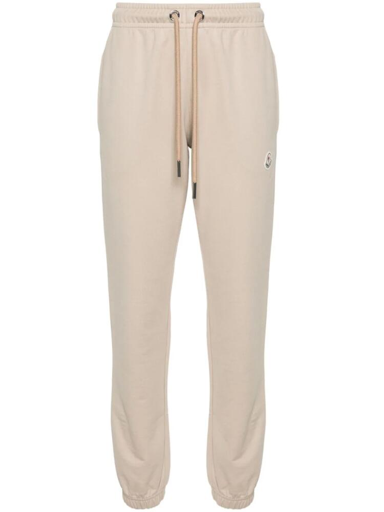 Moncler logo-appliqué track pants - Neutrals Cover