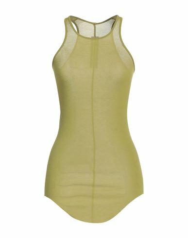 Rick Owens Woman Tank top Acid green Viscose, Silk Cover