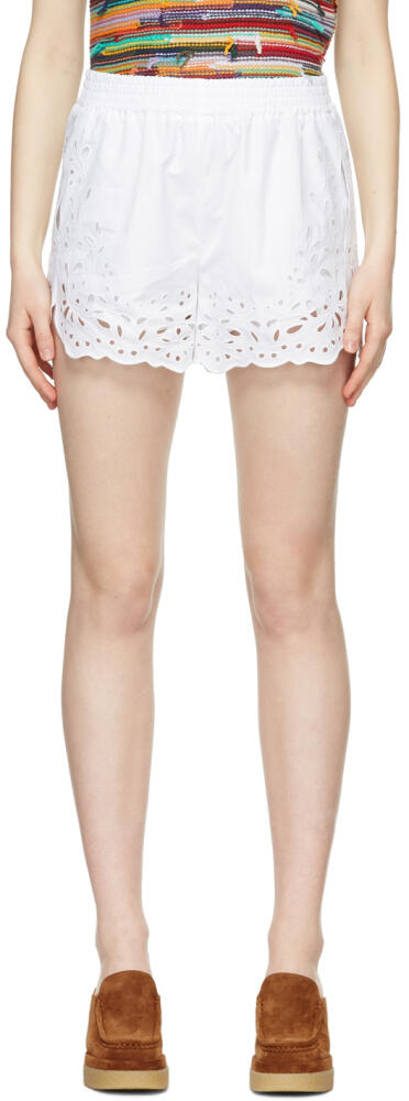 Chloé White Cotton Shorts Cover