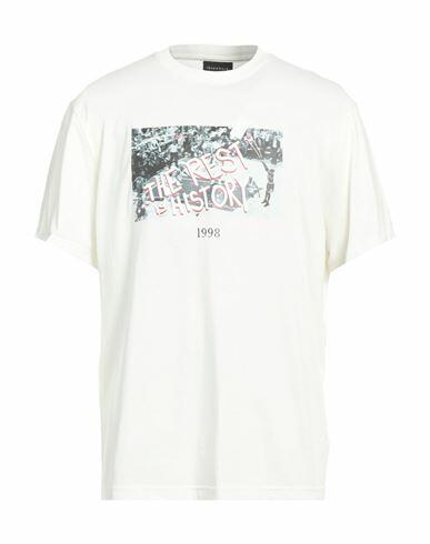 Throwback. Man T-shirt White Cotton Cover