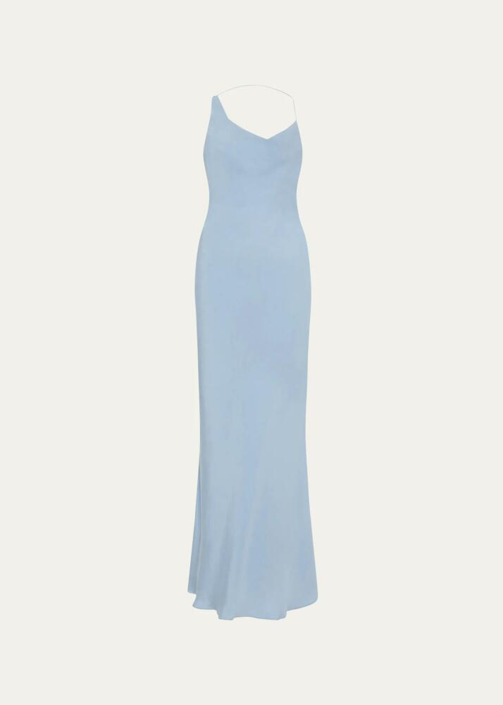 St. Agni Asymmetric Draped Maxi Dress Cover