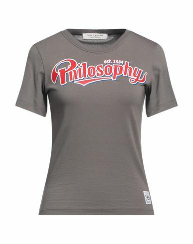 Philosophy Di Lorenzo Serafini Woman T-shirt Lead Cotton Cover