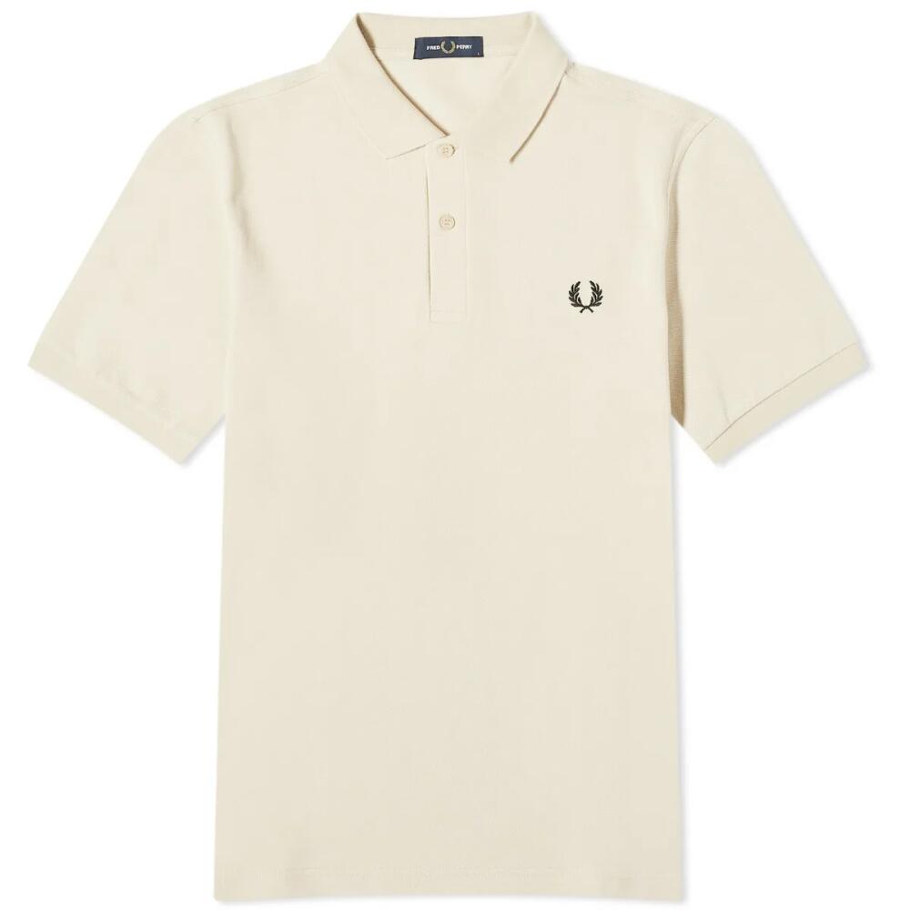 Fred Perry Men's Plain Polo Shirt in Oatmeal Cover