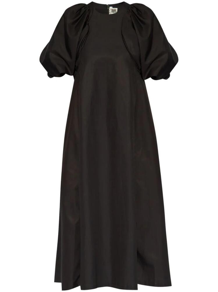 Noir Kei Ninomiya puff-sleeve midi dress - Black Cover