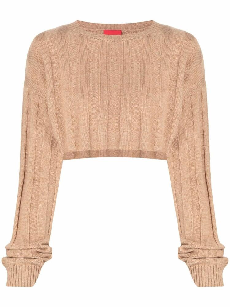 Cashmere In Love Remy cropped jumper - Brown Cover