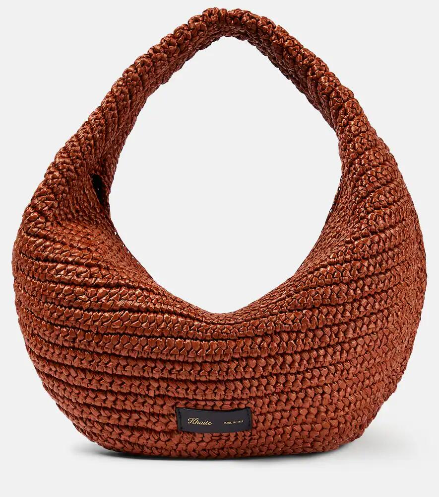 Khaite Olivia Medium raffia shoulder bag Cover