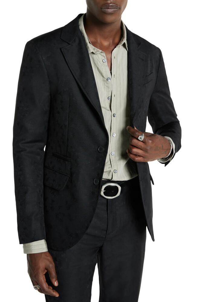 John Varvatos Slim Fit Wool Blend Sport Coat in Black Cover