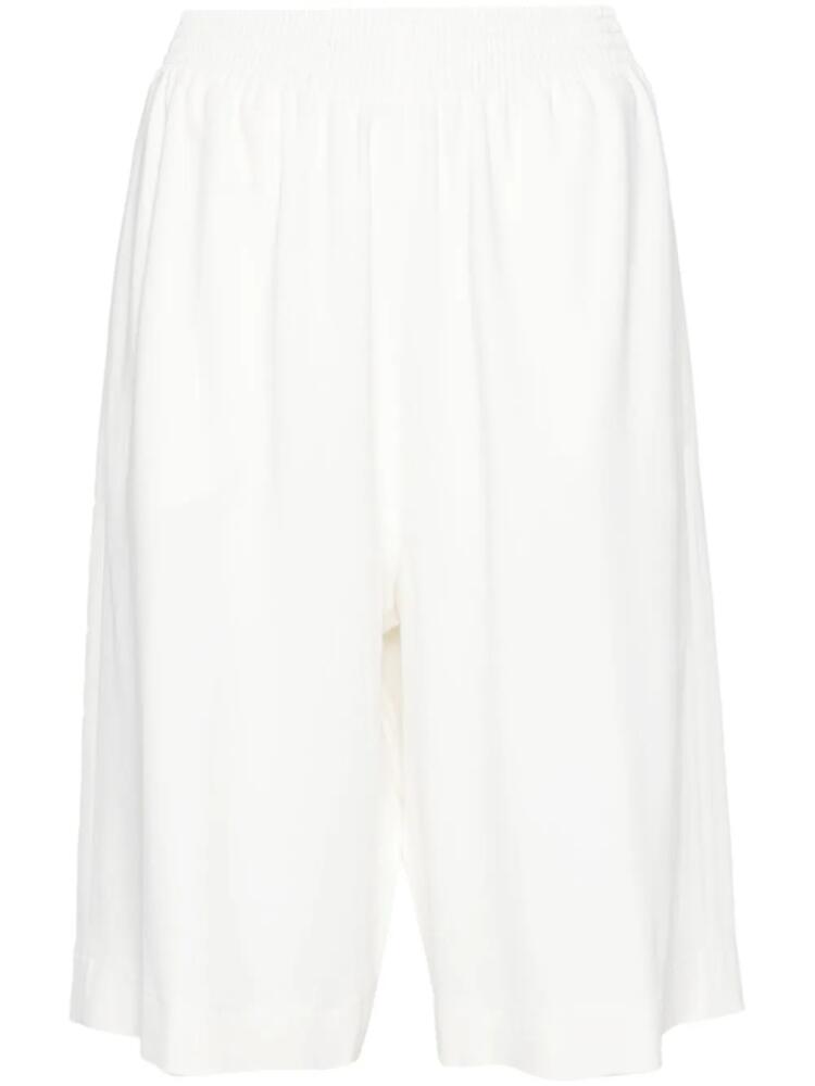 Fabiana Filippi elasticated-waistband bermuda shorts - White Cover