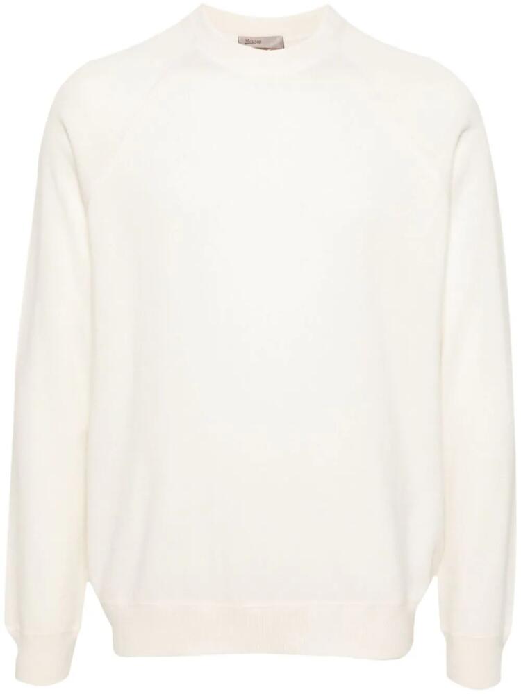 Herno long-sleeve cashmere jumper - White Cover