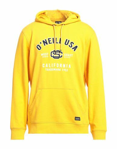 O'neill Man Sweatshirt Yellow Cotton, Recycled polyester Cover