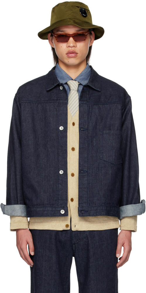 nanamica Indigo Cropped Denim Jacket Cover