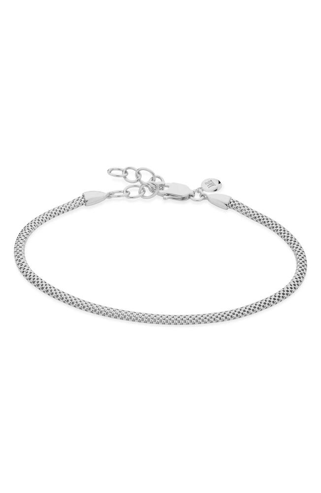 Monica Vinader Heirloom Woven Fine Chain Bracelet in Silver Cover